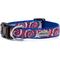 Show in main carousel: The Worthy Dog Kaleidoscope Dog Collar, Red/White/Blue, X-Large: 17 to 23-in neck, 1-in wide slide 3 of 4