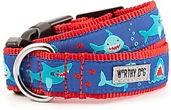 The Worthy Dog Chomp Dog Collar, Blue, Small: 8 to 14-in neck, 5/8-in wide