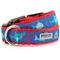 Show in main carousel: The Worthy Dog Chomp Dog Collar, Blue, Medium: 11 to 17-in neck, 1-in wide slide 1 of 5