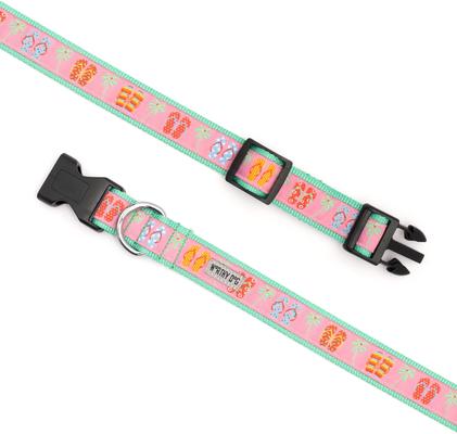 Show full view: The Worthy Dog Flip Flops Dog Collar, Pink, Small: 8 to 14-in neck, 5/8-in wide slide 4 of 7