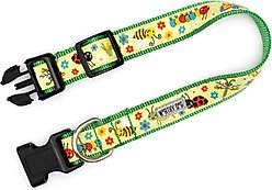 The Worthy Dog Bugs Dog Collar, Green, X-Small: 5 to 11-in neck, 1/2-in wide slide 2 of 4