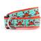 Show in main carousel: The Worthy Dog Crabs Dog Collar, Teal, Medium: 11 to 17-in neck, 1-in wide slide 1 of 4