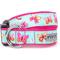 Show in main carousel: The Worthy Dog Butterflies Dog Collar, Pale Blue, Medium: 11 to 17-in neck, 1-in wide slide 1 of 3