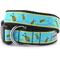 Show in main carousel: The Worthy Dog Busy Bee Dog Collar, Blue, X-Large: 17 to 23-in neck, 1-in wide slide 1 of 4