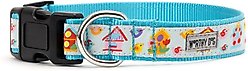 The Worthy Dog Birdhouses Dog Collar, Blue, X-Small: 5 to 11-in neck, 1/2-in wide slide 2 of 4