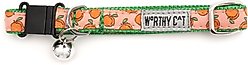 The Worthy Dog Peachy Keen Cat Collar, Peach, 9 to 11-in neck, 1/2-in wide slide 2 of 3