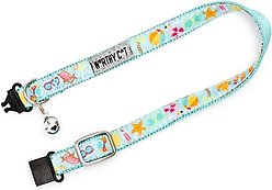 The Worthy Dog Life's a Beach Cat Collar, Mint Green, 9 to 11-in neck, 1/2-in wide slide 2 of 3