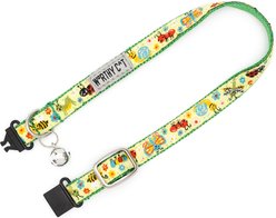 The Worthy Dog Bugs Cat Collar, Green, 9 to 11-in neck, 1/2-in wide slide 2 of 3