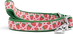 The Worthy Dog Strawberries Dog Leash, Pink, Small: 5-ft long, 5/8-in wide