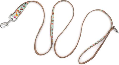 Show full view: The Worthy Dog Tiki Time Dog Leash, Blue, Small: 5-ft long, 5/8-in wide slide 3 of 4