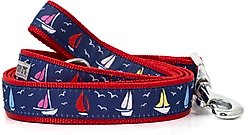 The Worthy Dog Sailboats Dog Leash, Navy, Small: 5-ft long, 5/8-in wide