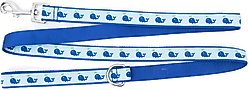 The Worthy Dog Squirt Dog Leash, Blue, Large: 5-ft long, 1-in wide slide 2 of 3