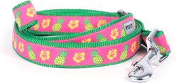 The Worthy Dog Pineapples Dog Leash, Pink, Small: 5-ft long, 5/8-in wide