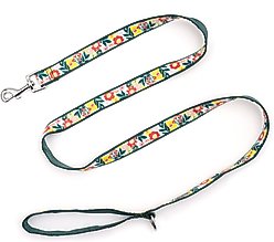 The Worthy Dog Spring Bouquet Dog Leash, Green, Small: 5-ft long, 5/8-in wide slide 2 of 4