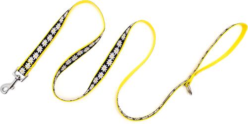 Show full view: The Worthy Dog Lazy Daisy Dog Leash, Black, Small: 5-ft long, 5/8-in wide slide 3 of 3