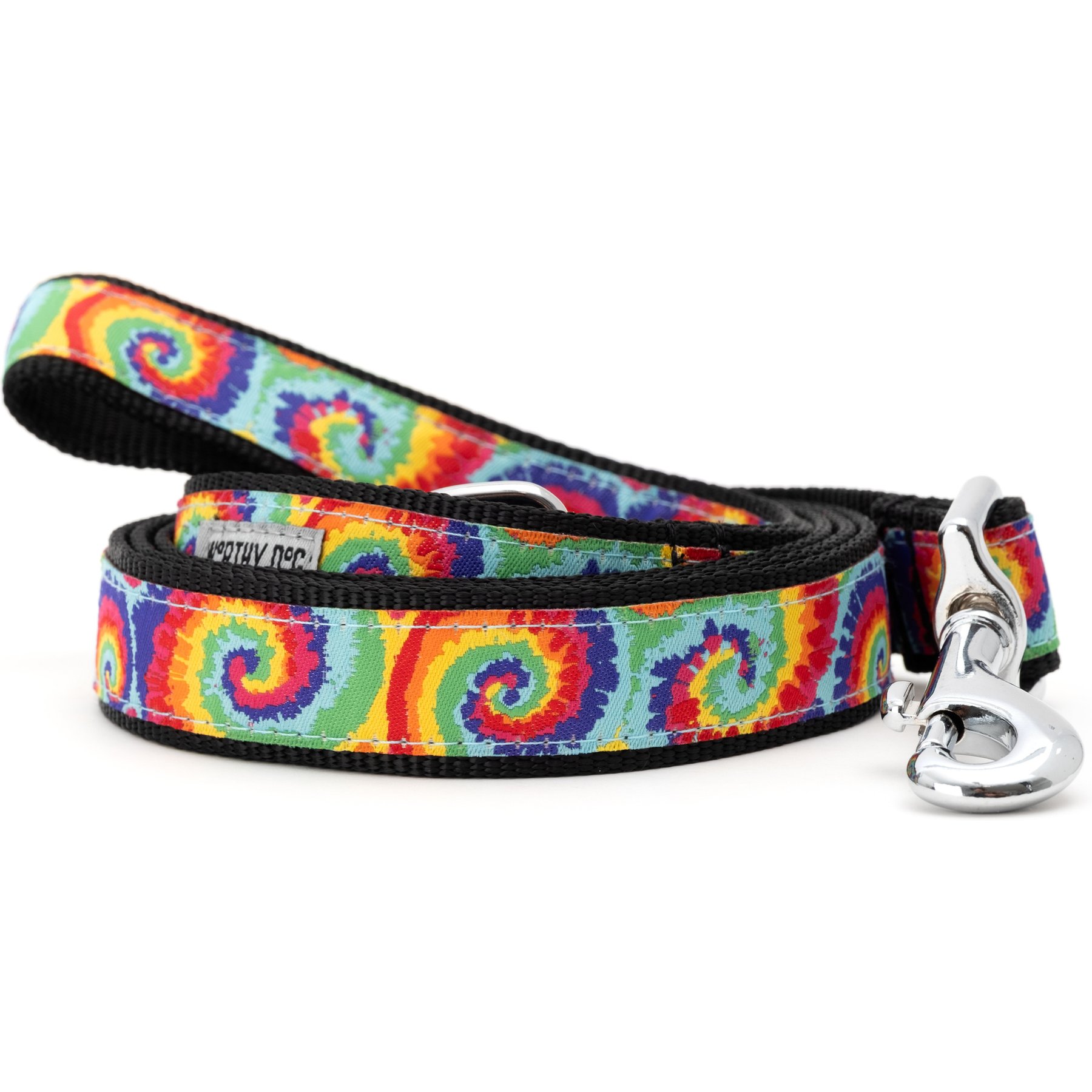 The Worthy Dog Kaleidoscope Dog Leash, Multicolored, Large: 5-ft long, 1-in wide