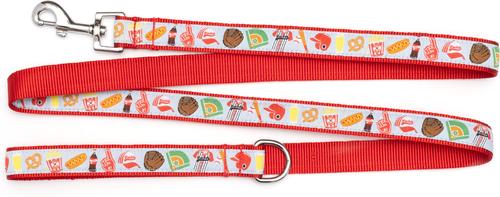 Show full view: The Worthy Dog Home Run Dog Leash, Blue, Small: 5-ft long, 5/8-in wide slide 2 of 3