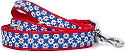 The Worthy Dog Daisies Dog Leash, Navy, Small: 5-ft long, 5/8-in wide