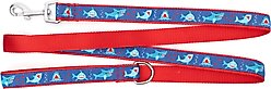 The Worthy Dog Chomp Dog Leash, Blue, Small: 5-ft long, 5/8-in wide slide 2 of 3