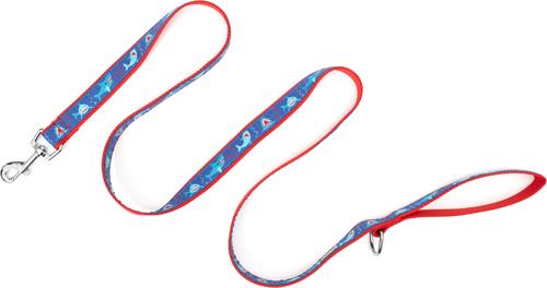 Show full view: The Worthy Dog Chomp Dog Leash, Blue, Large: 5-ft long, 1-in wide slide 2 of 3