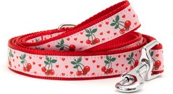 The Worthy Dog Cherries Jubilee Dog Leash, Pink, Small: 5-ft long, 5/8-in wide