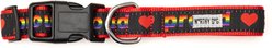 The Worthy Dog Proud Dog Collar, Black Multicolored, Medium: 11 to 17-in neck, 1-in wide slide 2 of 3