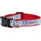 Show in main carousel: The Worthy Dog Uncle Sam Gnome Dog Collar, Red/White/Blue, Large: 14 to 20-in neck, 1-in wide slide 3 of 3