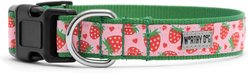 The Worthy Dog Strawberries Dog Collar, Pink, X-Large: 17 to 23-in neck, 1-in wide slide 2 of 3