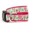 Show in main carousel: The Worthy Dog Pickleball Dog Collar, Pink, Medium: 11 to 17-in neck, 1-in wide slide 1 of 5