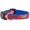 Show in main carousel: The Worthy Dog Preppy Bones Dog Collar, Red/White/Blue, Large: 14 to 20-in neck, 1-in wide slide 5 of 5