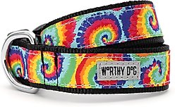 The Worthy Dog Kaleidoscope Dog Collar, Multicolored, Large: 14 to 20-in neck, 1-in wide