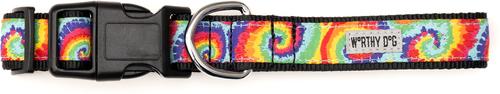 Show full view: The Worthy Dog Kaleidoscope Dog Collar, Multicolored, Large: 14 to 20-in neck, 1-in wide slide 2 of 3