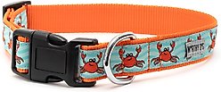 The Worthy Dog Crabs Dog Collar, Teal, X-Large: 17 to 23-in neck, 1-in wide slide 2 of 3