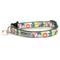 Show in main carousel: The Worthy Dog Spring Bouquet Cat Collar, Green, 9 to 11-in neck, 1/2-in wide slide 1 of 5