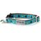 Show in main carousel: The Worthy Dog Squirrelly Cat Collar, Teal, 9 to 11-in neck, 1/2-in wide slide 1 of 1