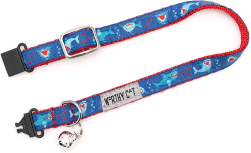 Show full view: The Worthy Dog Chomp Cat Collar, Blue, 9 to 11-in neck, 1/2-in wide slide 2 of 3