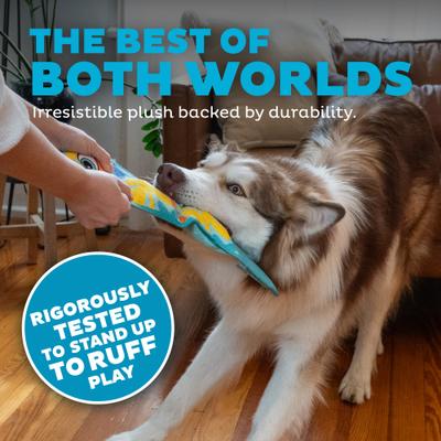 Show full view: Outward Hound Tough Skinz Snake Plush Dog Toy slide 4 of 10