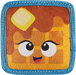 Outward Hound Tough Skinz Durable Squeaky Waffle Dog Toy, Multicolor, Small