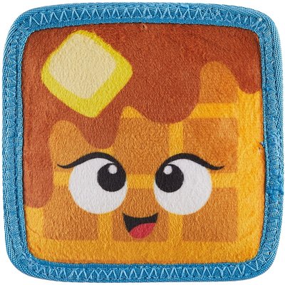 Outward Hound Outward Hound Tough Skinz Durable Squeaky Waffle Dog Toy, Multicolor, Small