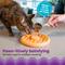 Show in main carousel: Catstages Non-Skid Slow Feeder Cat Bowl, Orange, 0.5-cup slide 4 of 11