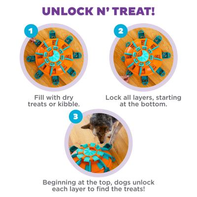 Show full view: Nina Ottosson by Outward Hound Tower of Treats Dog Treat Puzzle, Orange slide 3 of 8