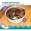 Show in main carousel: Catstages Retreat 2-in-1 Bolster with Removable Cover, Cushion, Plush & Cotton Rope Cat Bed, White slide 2 of 11
