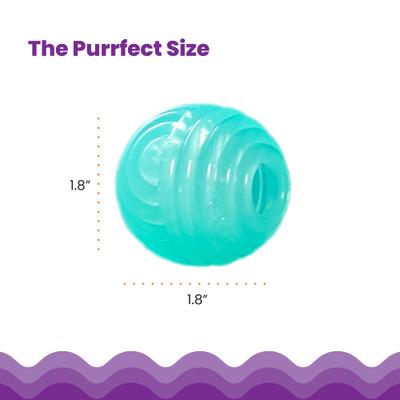 Show full view: Catstages Ball Treat Stuffer Interactive Cat Treat Dispenser Toy, Green slide 6 of 11