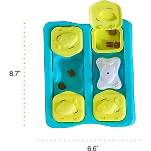 Catstages Kitty Cube Cat Treat Puzzle Toy, Blue