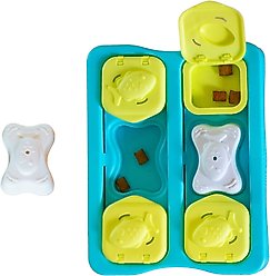 Catstages Kitty Cube Cat Treat Puzzle Toy, Blue
