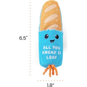 Catstages Loaf Kicker Cat Dental Toy with Catnip, Blue