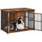 Show in main carousel: FEANDREA 38.6-in Multi-Functional Dog Crate, Rustic Brown slide 1 of 7