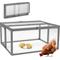 Show in main carousel: Coziwow Chicken Coop Run Portable Outdoor Pen, Gray slide 1 of 10