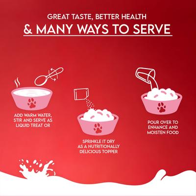 Show full view: Pawfect Nature's Sip Camel Milk Powder with Apple, Coconut, Beetroot & Mint Grain-Free Dog Food Topper & Liquid Treat, 5.29-oz carton slide 7 of 10