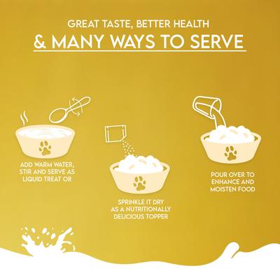 Show full view: Pawfect Nature's Sip Camel Milk Powder Grain-Free Dog Food Topper & Liquid Treat, 5.29-oz jar slide 6 of 9